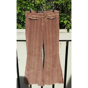 LEI Corduroy Front Button Bell Bottoms